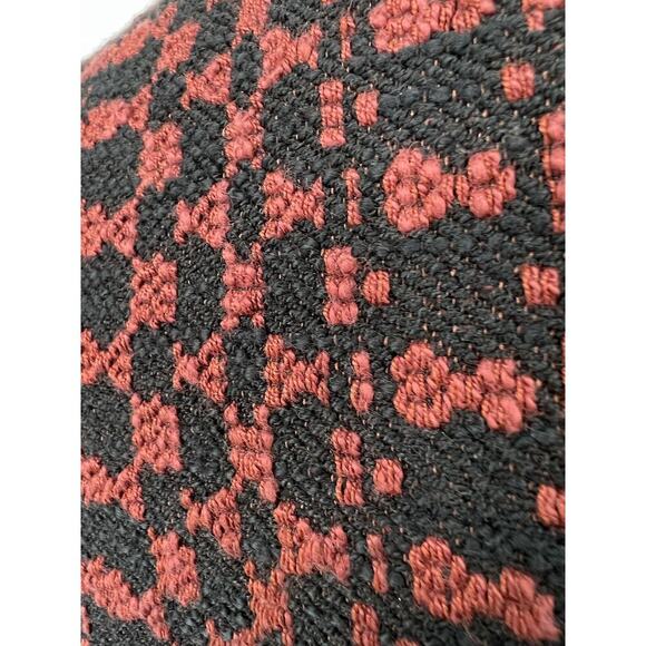 Tracy Reese Anthropologie Motto Zip Tweed Leather Trim Red Black Jacket Blazer 2 - Picture 10 of 16